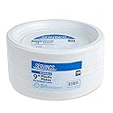Blue Sky 9-Inch White Plastic Plate (100 Count -9 Inch Plate)