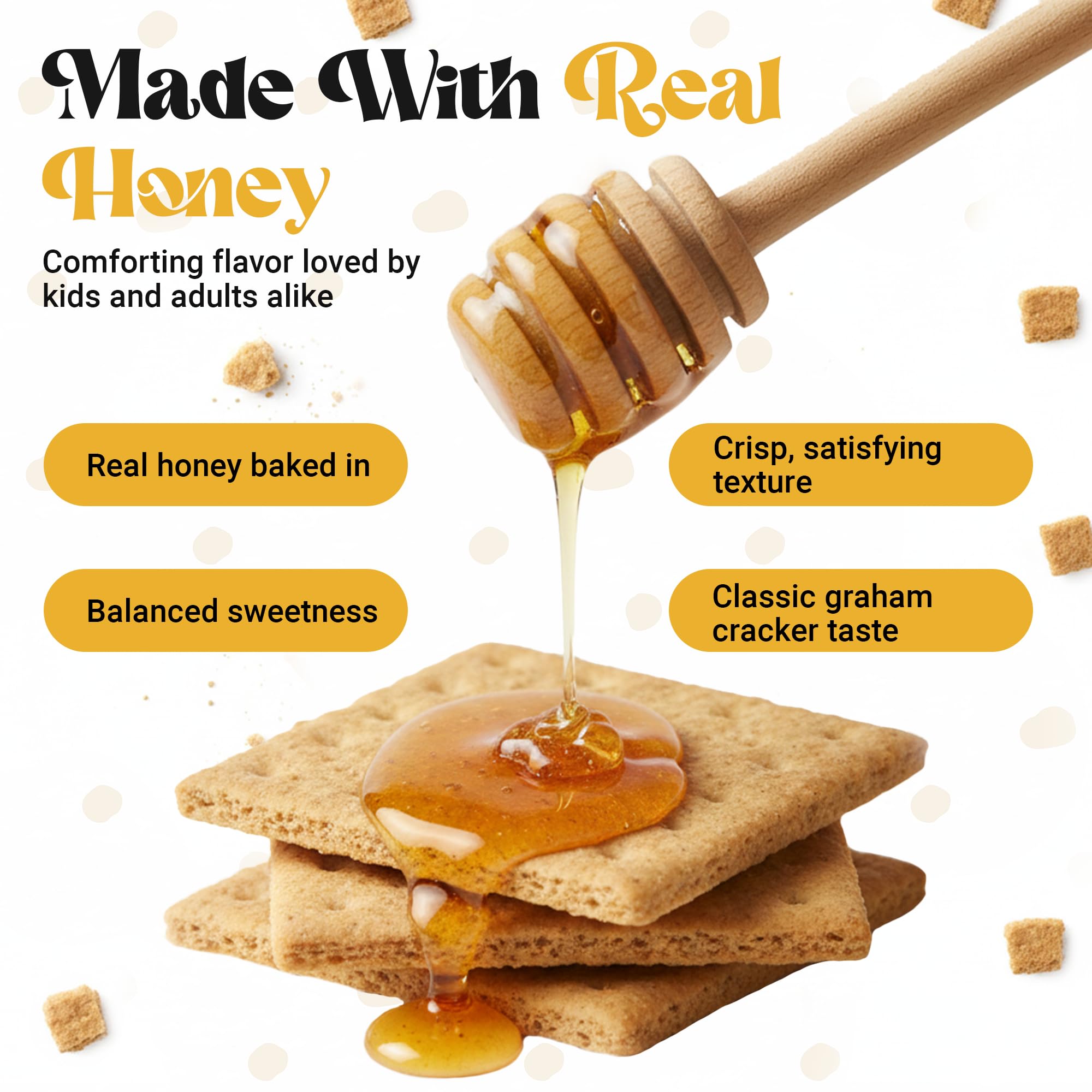 Value Pack Honey Maid Honey Graham Crackers - 14.4 oz Boxes (Pack of 4) - Classic Snack for S’Mores, Baking & Snacking (108 Full Sized Crackers)