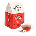 Big Heart Tea Co. Tea Bags - Fiery Masala Chai - Certified Organic, Ayurvedic Herbal Decaf Tea with Small Batch Ground Sweet Herbs and Spices