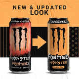 12 Pack - Monster Rehab - Peach Tea + Energy - 15.5oz