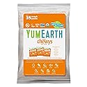 YumEarth Organic Chewys Fruit Flavored Candy Chews - Allergy Friendly, Gluten Free, Non-GMO, Vegan, No Artificial Dyes - Assorted Flavors 35ct Bulk