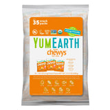 YumEarth Organic Chewys Fruit Flavored Candy Chews - Allergy Friendly, Gluten Free, Non-GMO, Vegan, No Artificial Dyes - Assorted Flavors 35ct Bulk