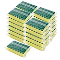 Individually Wrapped Sponges, Kitchen Dishwashing Sponge Bulk, Non Scratch Dishes Scouring Pad Dishcloth, Odor-Free Sponge Wipes for Household