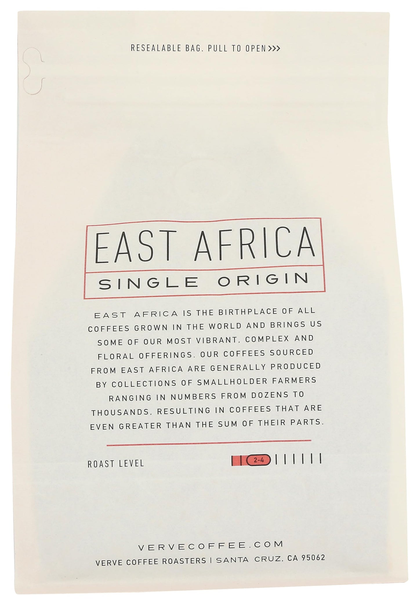 Verve Coffee Roasters Single Origin African Whole Bean Coffee, 12 OZ