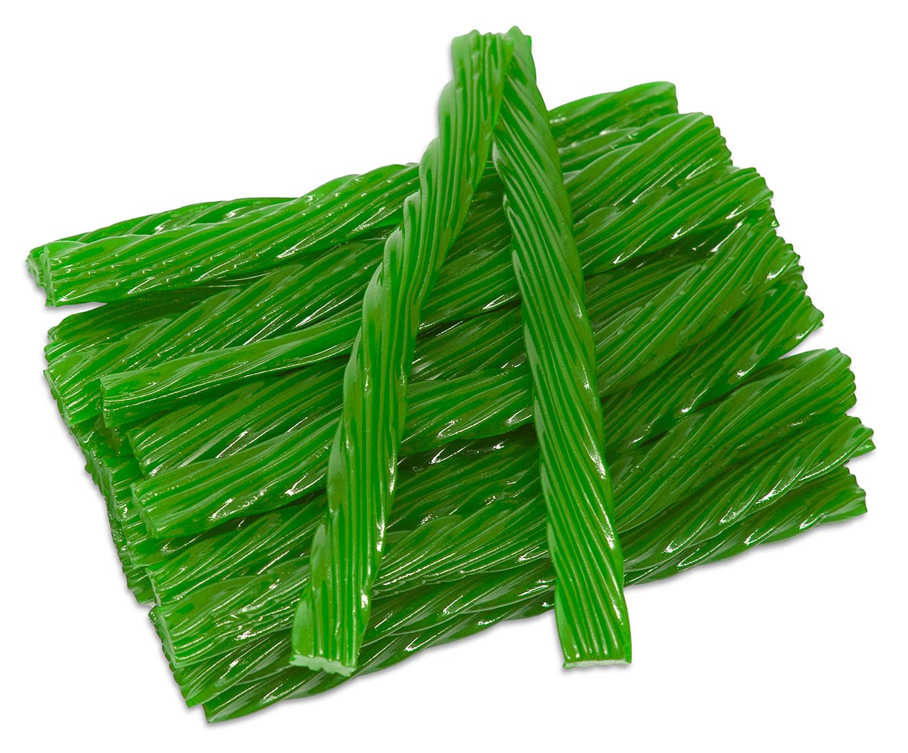 Sweet Roots Green Apple Licorice Twists - Jumbo Soft Licorice Sticks Made with Real Fruit Juice | Gourmet Apple Candy for Snack Lovers | Vegan