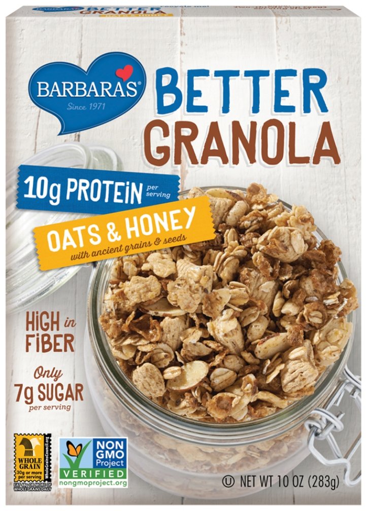 Barbara's Bakery Better Granola, Oats & Honey, 10 Ounce