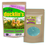 Lucky Ducklin’s Premium Cotton Candy - Cute Baby Ducks Ducklings - Novelty Candy for Boys, Girls - Gluten-free, Blue, 1 ounce