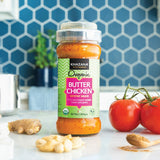 Khazana ORGANIC Butter Chicken Simmer Sauce - 6 x 12.7oz Jars | Non-GMO, Vegan, Gluten-Free, Kosher | Authentic Indian Meals Made Easy at Home!