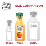 Simply Orange Medium Pulp Orange Juice with Calcium and Vitamin D Bottle, 46 fl oz