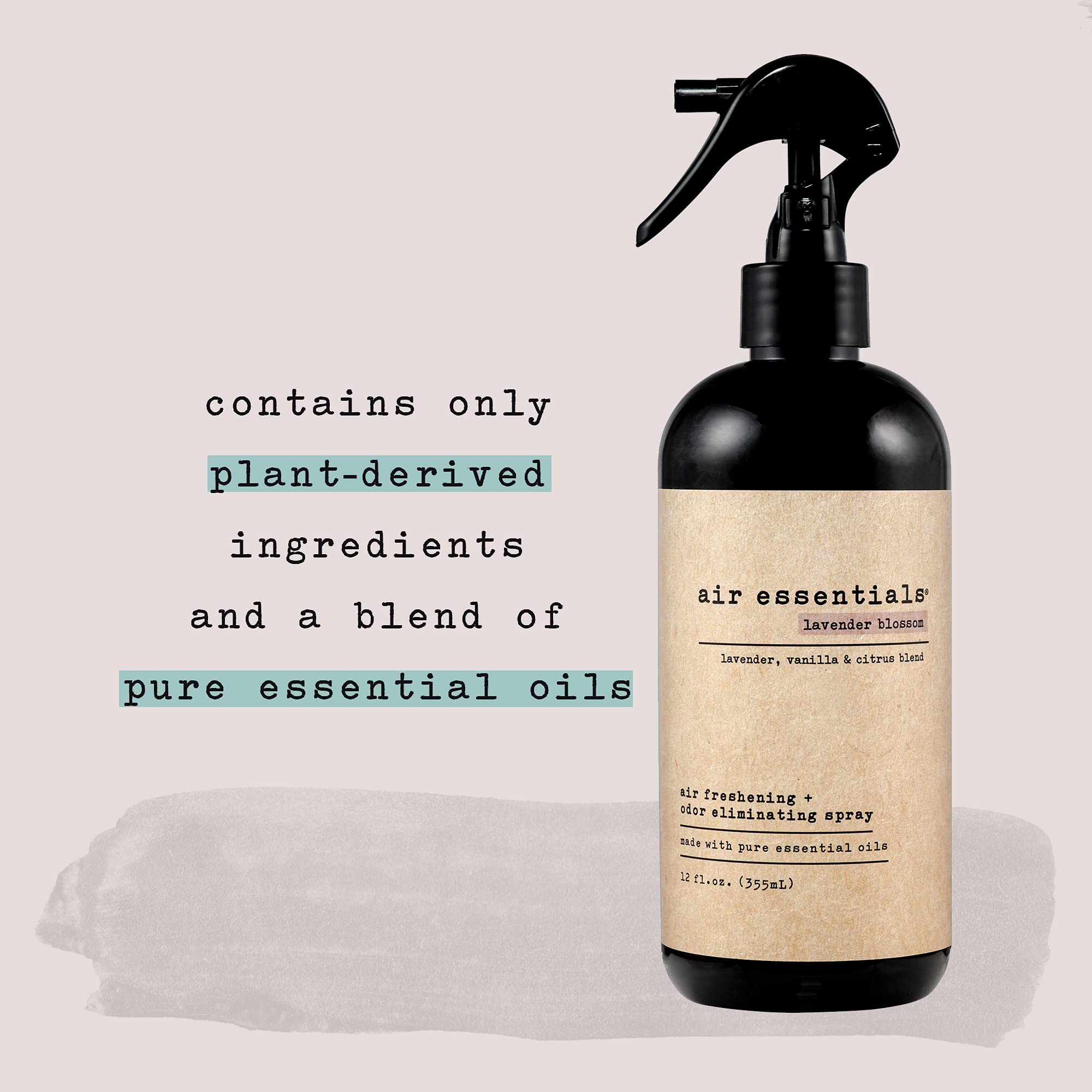 Air Essentials 12 oz Air Freshener & Odor Eliminator Spray - Neutralize Odors from Smoke, Pets, Food & Garbage in Homes, Offices & Cars - Made