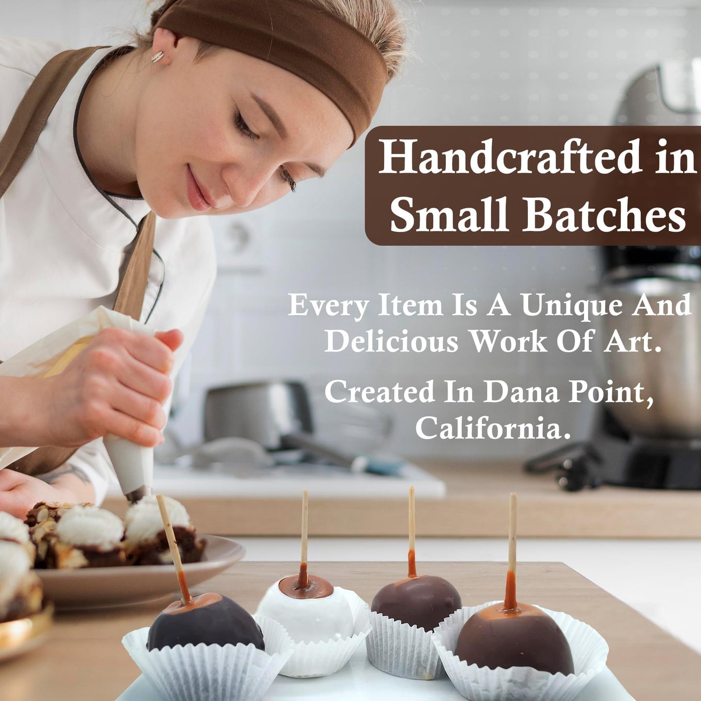 US Sweets Caramel Apples - Caramel Granny Smith Apples | Candied Apples | Delicious Gift | Handmade in Small Batches | Guaranteed to Arrive Fresh