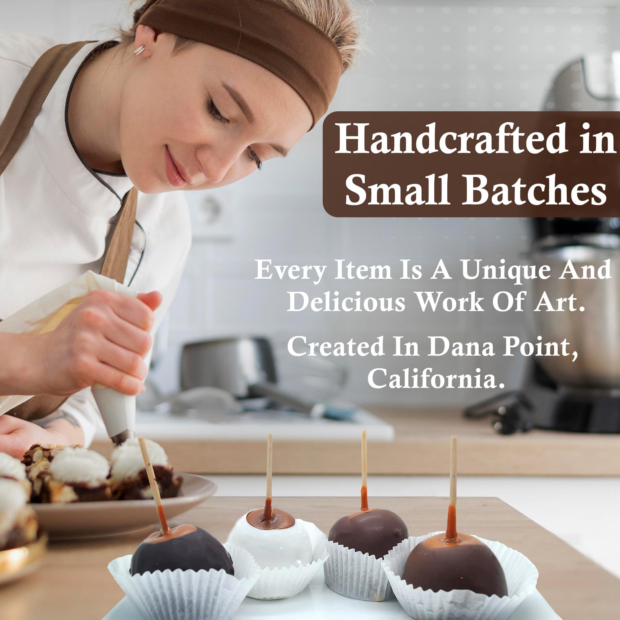 US Sweets Caramel Apples - Caramel Granny Smith Apples | Candied Apples | Delicious Gift | Handmade in Small Batches | Guaranteed to Arrive Fresh