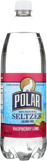 Polar Beverages, Seltzer Raspberry Lime Single, 1 Liter11