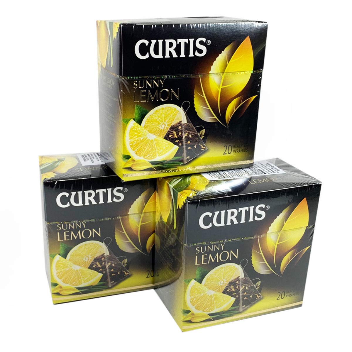 Black Tea Pyramids, Sunny Lemon Citrus (pack of 3)
