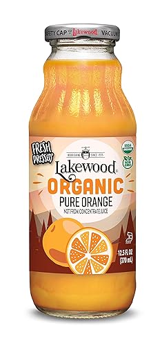 Lakewood Organic PURE Orange, Fresh Pressed, (12.5 Fl Oz (Pack of 12))