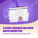 Mop Pad Refill Compatible with WetJet Spray Mop, Wet Jet Mopping Pads for All Purpose Multi Surface Hardwood Floor Cleaning, 4 Layers Thickened