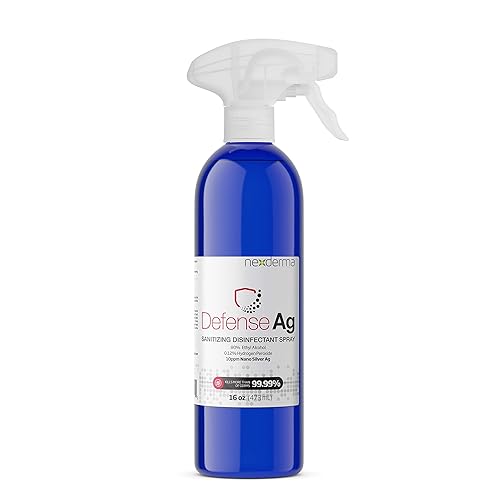 NEXDERMA Multi-Purpose Sanitizing Spray (not for Hands) | 80% Ethyl Alcohol, Goodness of Silver, Herbal Essential Oil, Water and Hydrogen Peroxide |