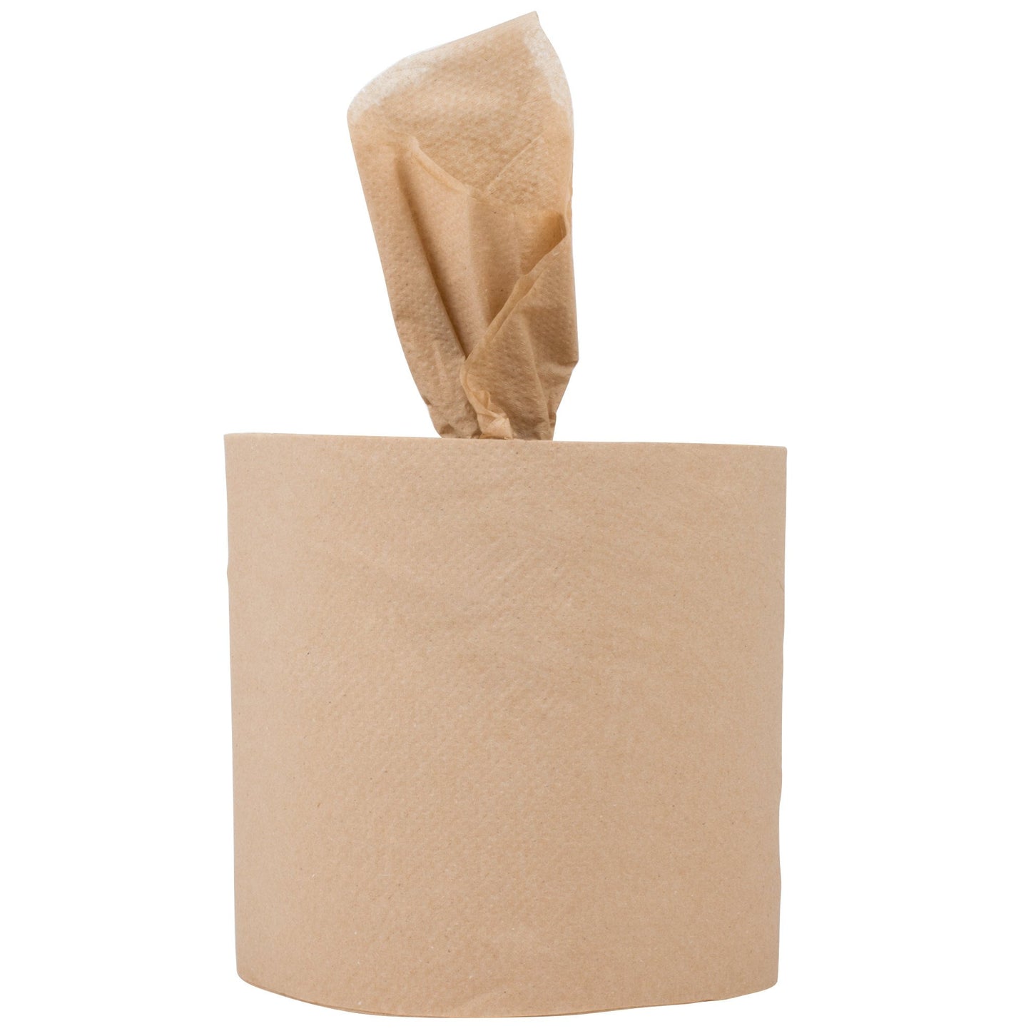 Response 27500 Retain 2-Ply Brown Natural Kraft Coreless Center Pull Paper Towel 500' Roll - 6/Case