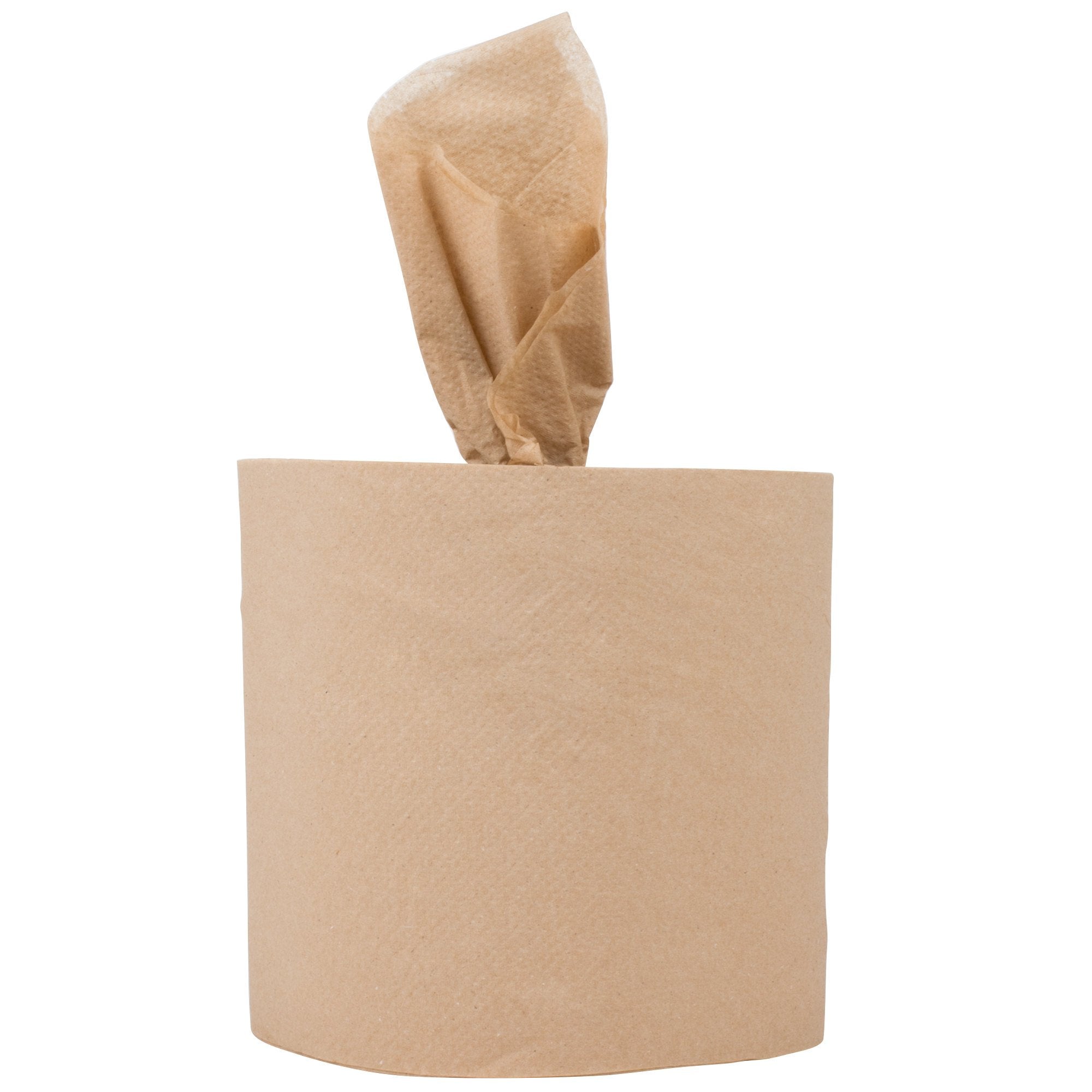 Response 27500 Retain 2-Ply Brown Natural Kraft Coreless Center Pull Paper Towel 500' Roll - 6/Case