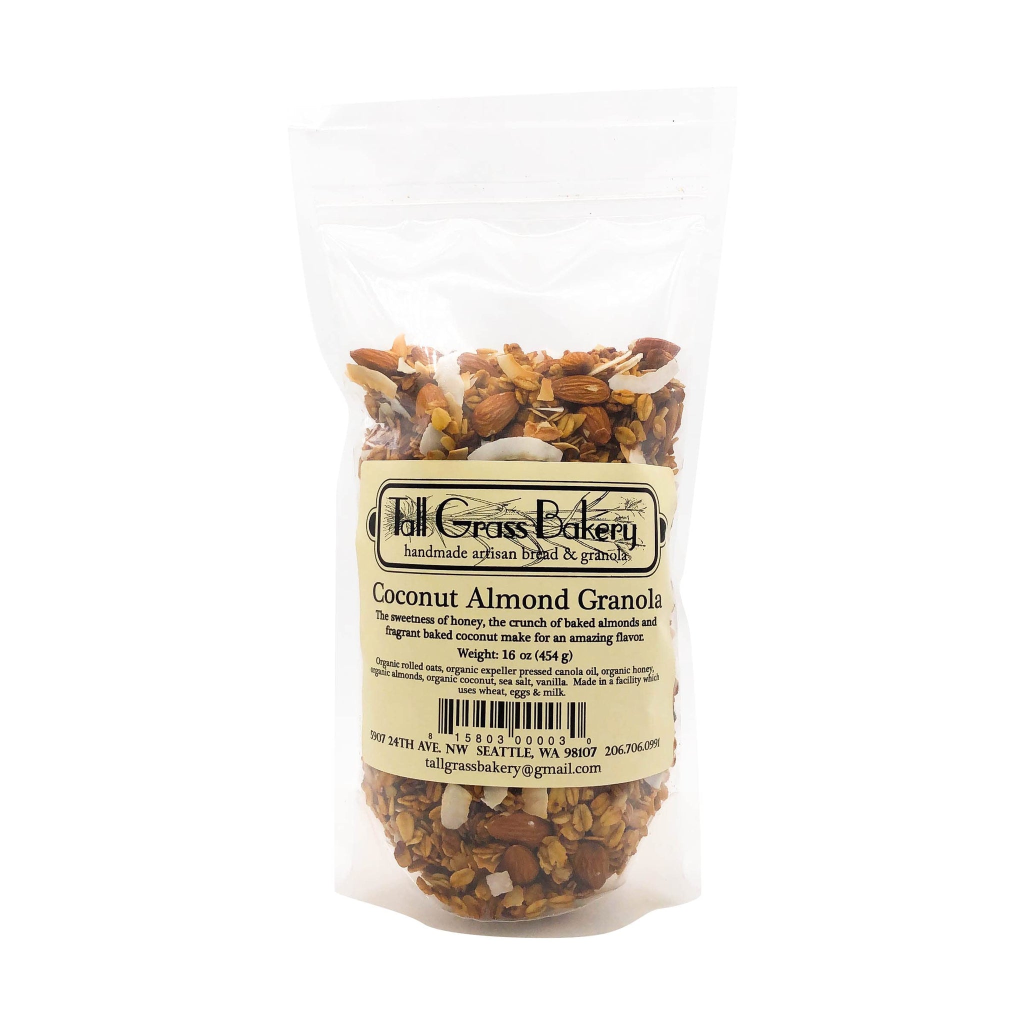 Tall Grass Bakery Coconut Almond Granola, 16 OZ