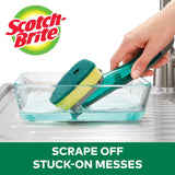 Scotch-Brite Heavy Duty Advanced Soap Control Dishwand Kit, Includes 1 Wand & 5 Refill Pads, Control Soap With A Button, Keep Your Hands Out Of Dirty