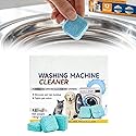 Washing Machine Cleaner Tablets, Pet Hair & Odor Deep Cleaning Tablets, Deep Cleaning Mold & Residue Remover for HE Top Front Load Washer