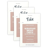 Fjak - Nordic Collection - Norwegian Chocolate Bundles (Brown Cheese Milk Chocolate 45%, 3 Pack)