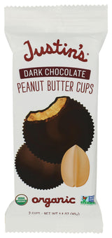 Justin's Organic Dark Chocolate Peanut Butter Cups, 1.4 oz