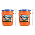 Ultra Fresh 6X Platinum 5 Gallon Laundry Detergent Liquid for All Machine Types with Easy Dispensing Pump, Up to 640 Loads, Original Blue (2 Pack)
