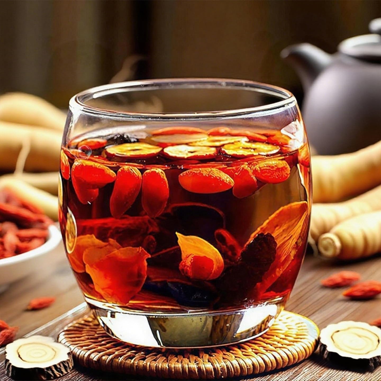 Vitavalor Chinese Traditional Kidney Care Herbal Tea, Ginseng Ten Treasures Tea, Natural Kidney Cleanse Detox Tea for Men & Women, Formula with 10