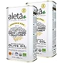 Aleta Farms Olive Oil Extra Virgin, USDA Organic, Single Estate PDO Polyphenol Rich Olive Oil, Cold Pressed, Global Gold Awards, Kosher, 33.8 Fl oz