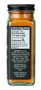 Watkins Gourmet Organic Spice Jar, Seasonings With Salt, 4.2 Oz