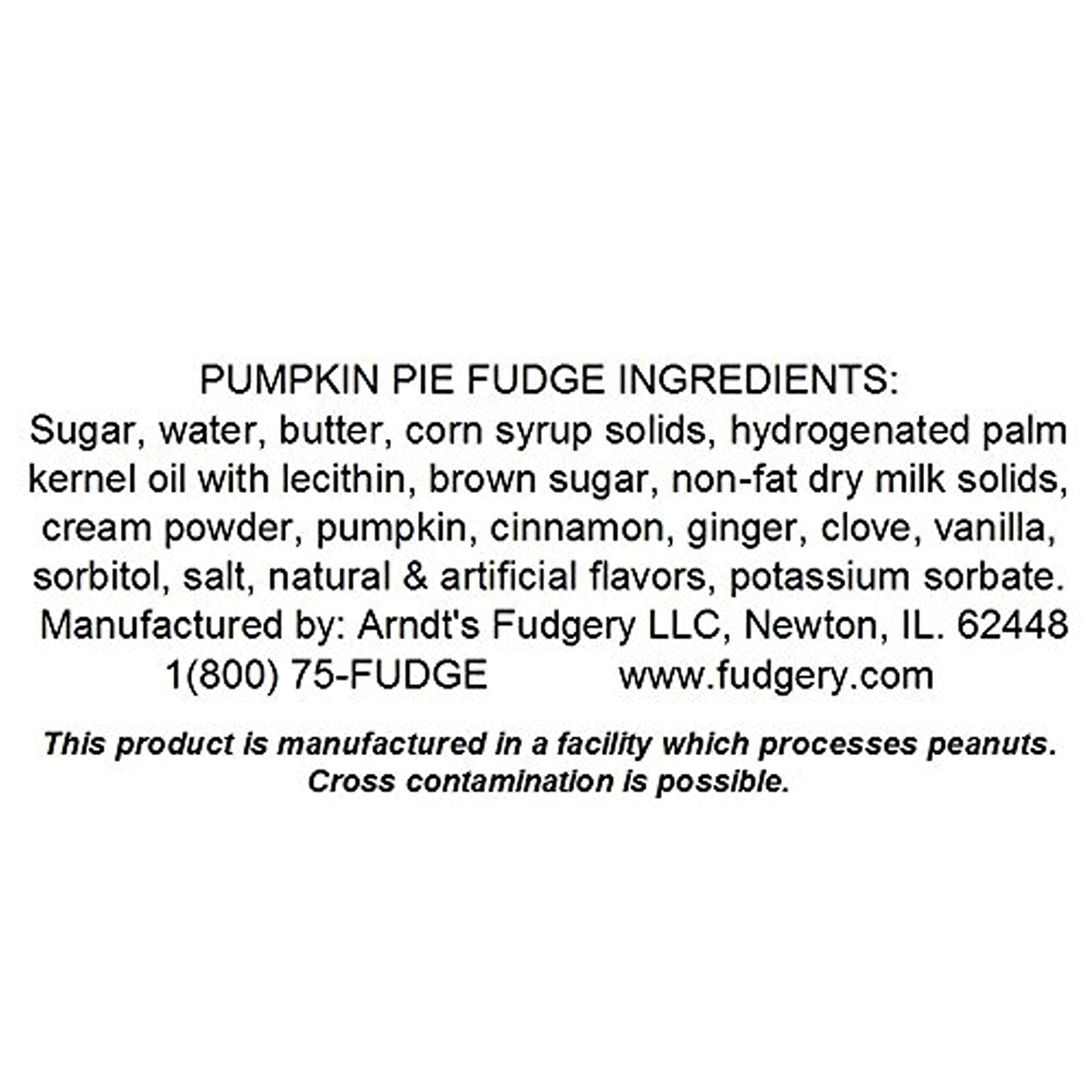 The Amish-Buggy Creamy Fresh Made 7 Pound Slabs Fudge (Pumpkin)