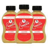 Emeril Lagasse Gourmet Mustard - Dijon, Jalapeño & Sweet Spicy - 12 oz Premium All Natural Mustard Sauce (Pack of 3, Jalapeño)
