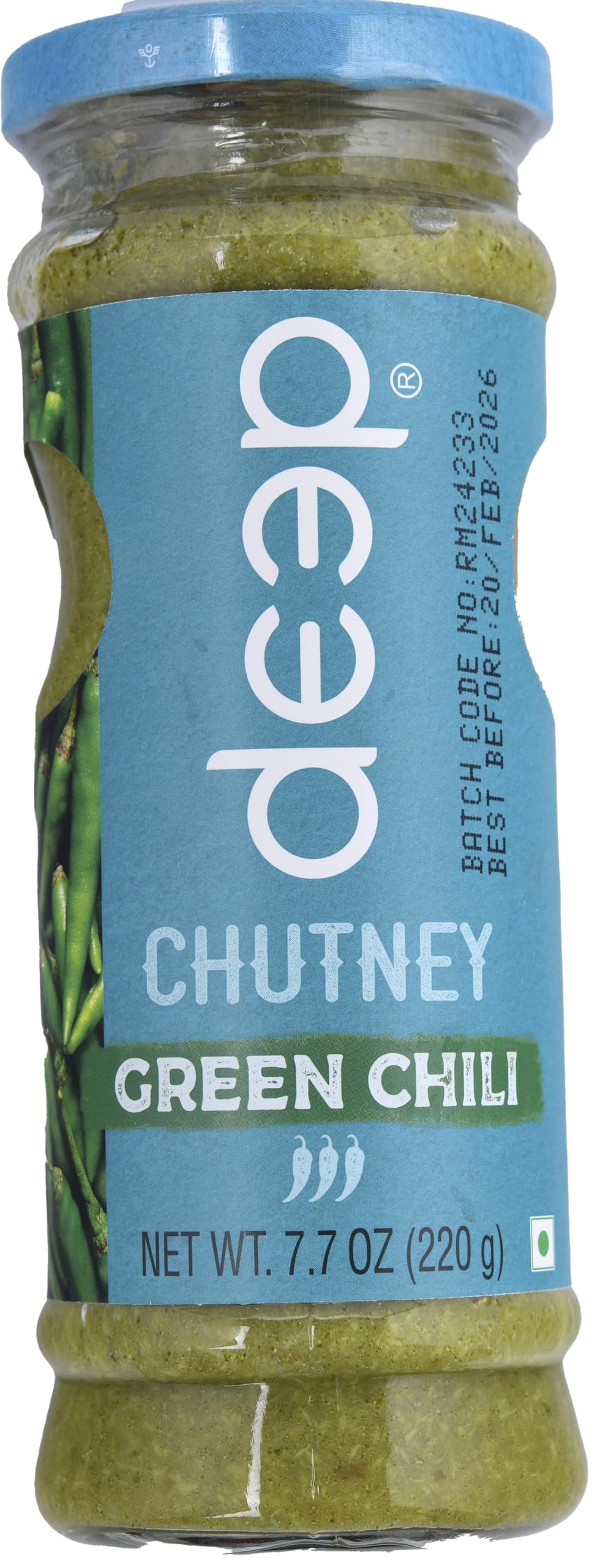 Green Chili Chutney 7.7 Oz