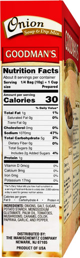 Goodman's Onion Soup & Dip Mix KFP 2.75 Oz. Pack Of 3.