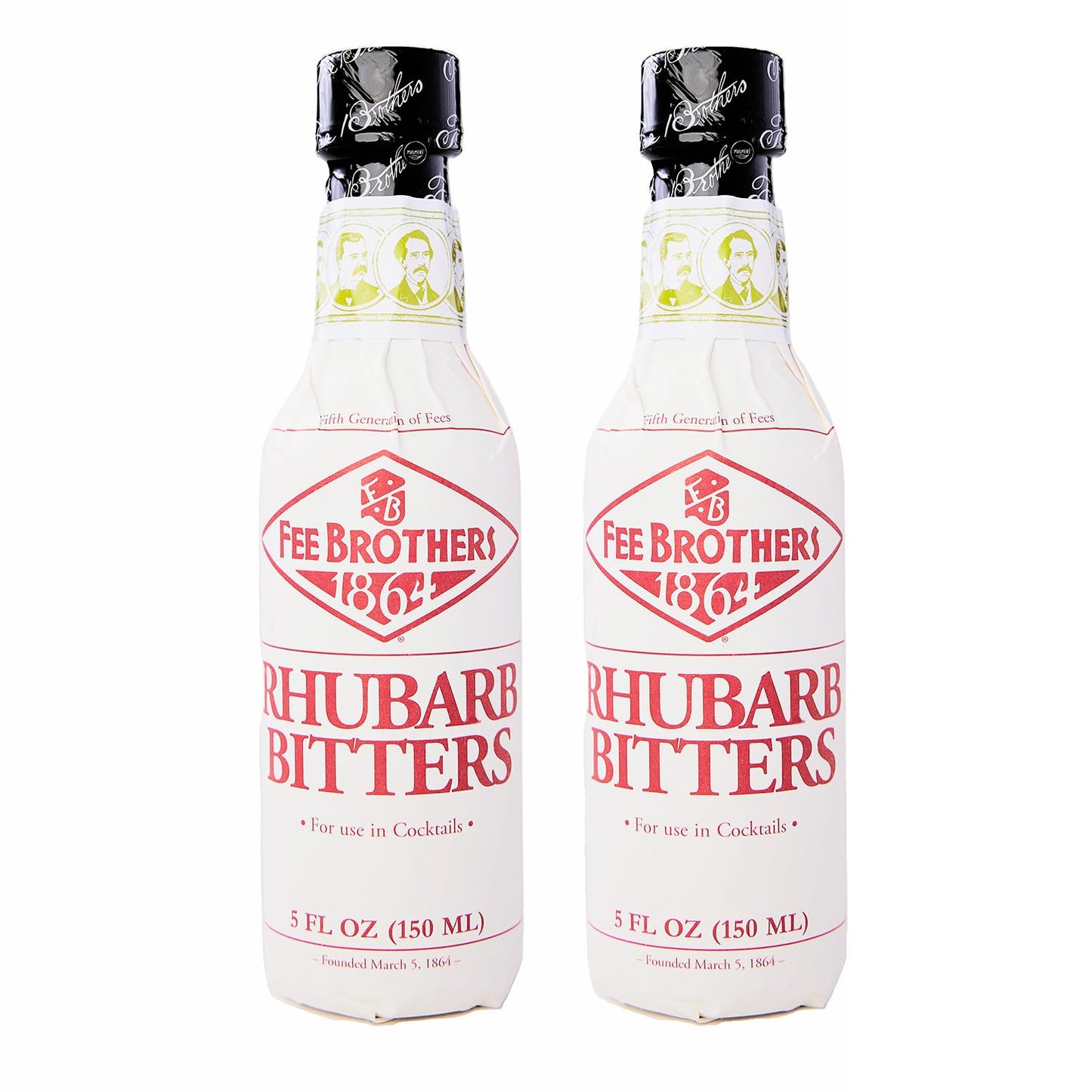 Fee Brothers Rhubarb Cocktail Bitters - 5 oz - 2 Pack