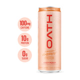 Multi Pack - Oath Nutrition - RTD Energy + Protein - 1 Serving - 12-oz - 12-pack - Juicy Peach