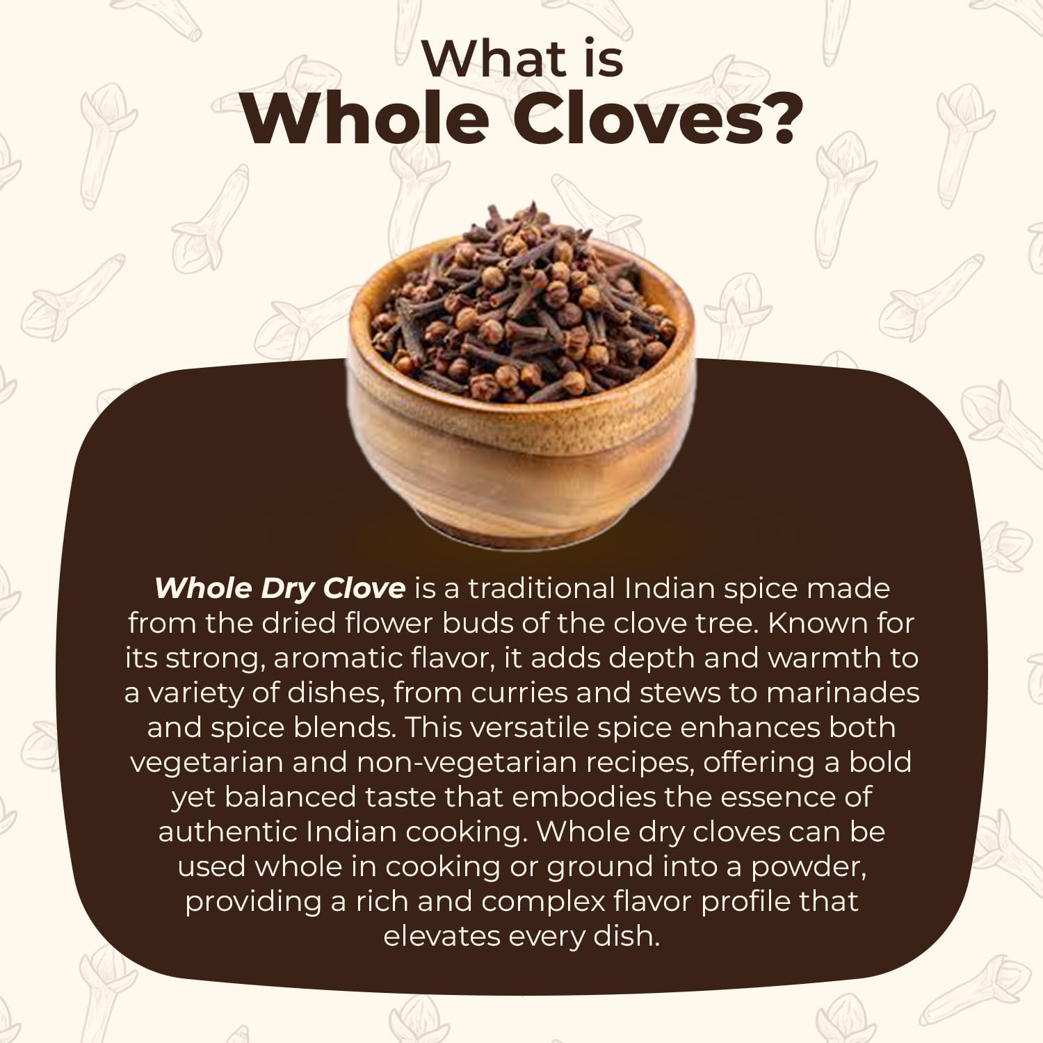 Swad Indian Spice Cloves, Whole, 7 Ounce
