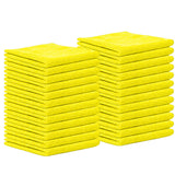 Cleanex Microfiber Cleaning Cloth for Kitchen & households, Towels for Cars. (300gsm) (Pack of 24 Yellow)