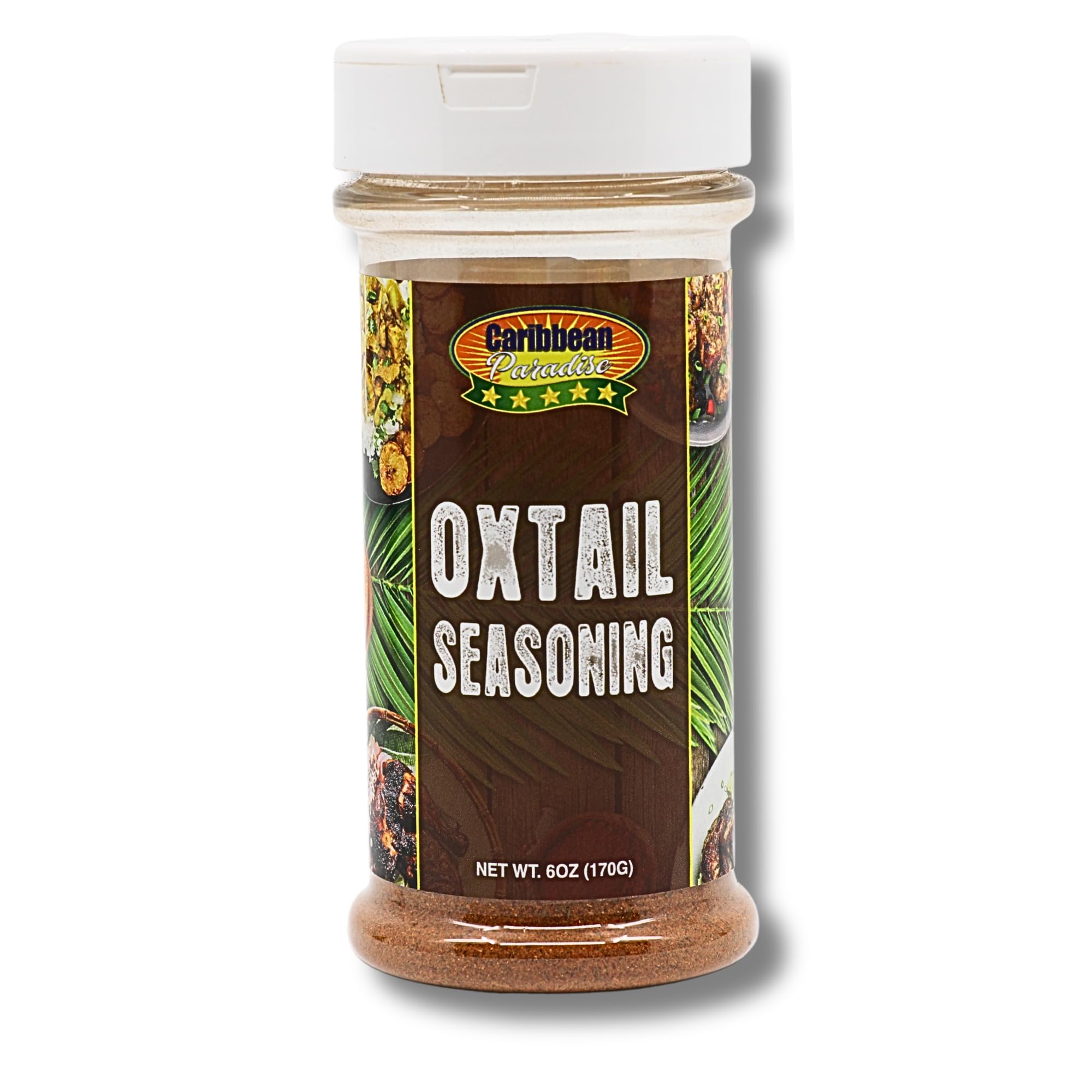 Caribbean Paradise Oxtail Seasoning, 6 oz (170 g), Authentic Caribbean Spice Blend for Oxtail, Beef, Stews & Braised Dishes