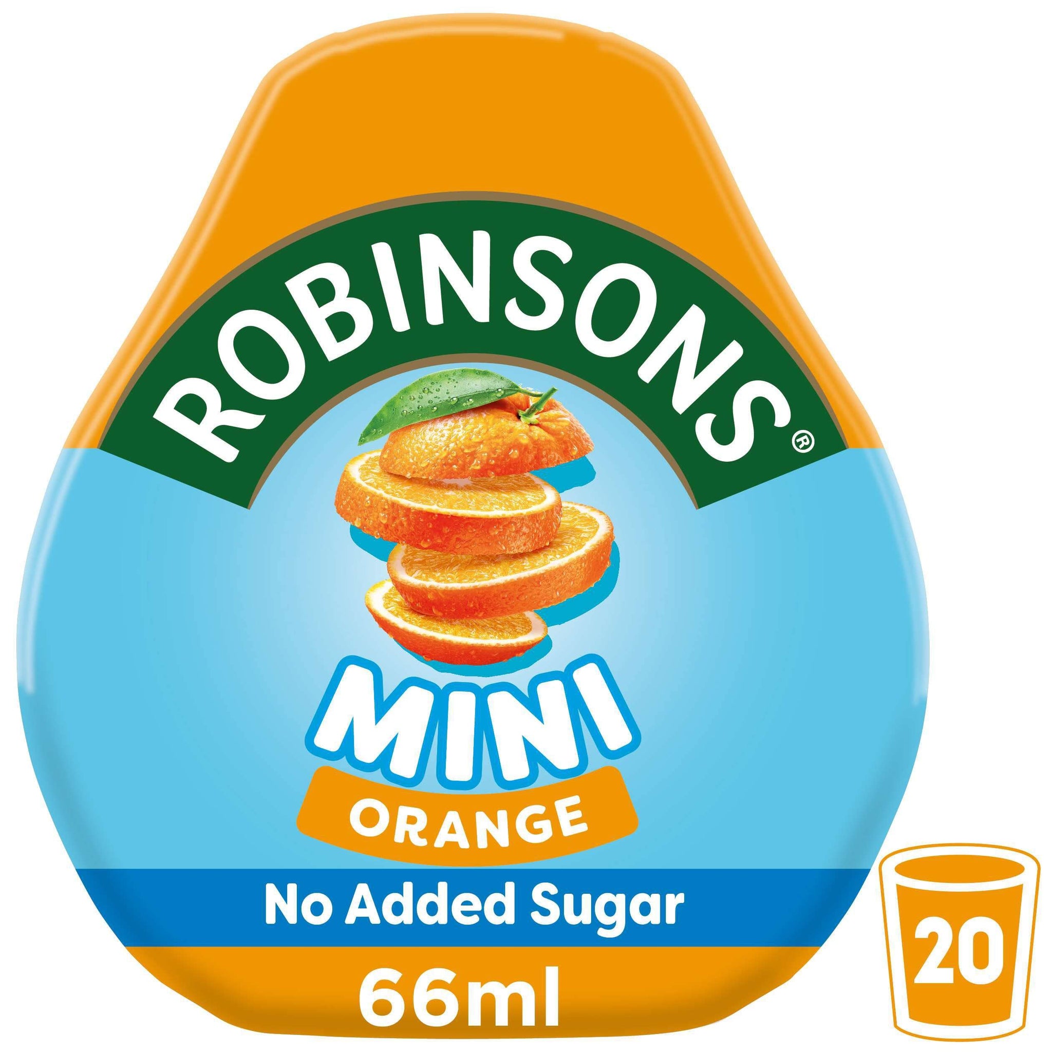 Robinsons Mini - No Added Sugar - Low Calorie - Orange, 6 Count