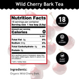 Buddha Teas - Organic Wild Cherry Bark Tea - Herbal Tea - For Health & Wellbeing - Supports Respiratory & Digestive Health - Clean Ingredients