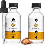 Dolce Flav Natural Almond Extract - 2 Ounce Water-Soluble Kosher, Sugar-Free, Concentrated Pure Almond Flavoring for Baking, Pastries & Beverages