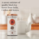 The Republic of Tea British Breakfast Black Full-Leaf Loose Tea, 3.5 oz Refill Bag | Steeps 50 Cups