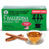 3 Ballerina Diet Tea Extra Strength - Cinnamon Flavored Herbal Tea Bags for Digestive Comfort and Weight Maintenance - 18 Count