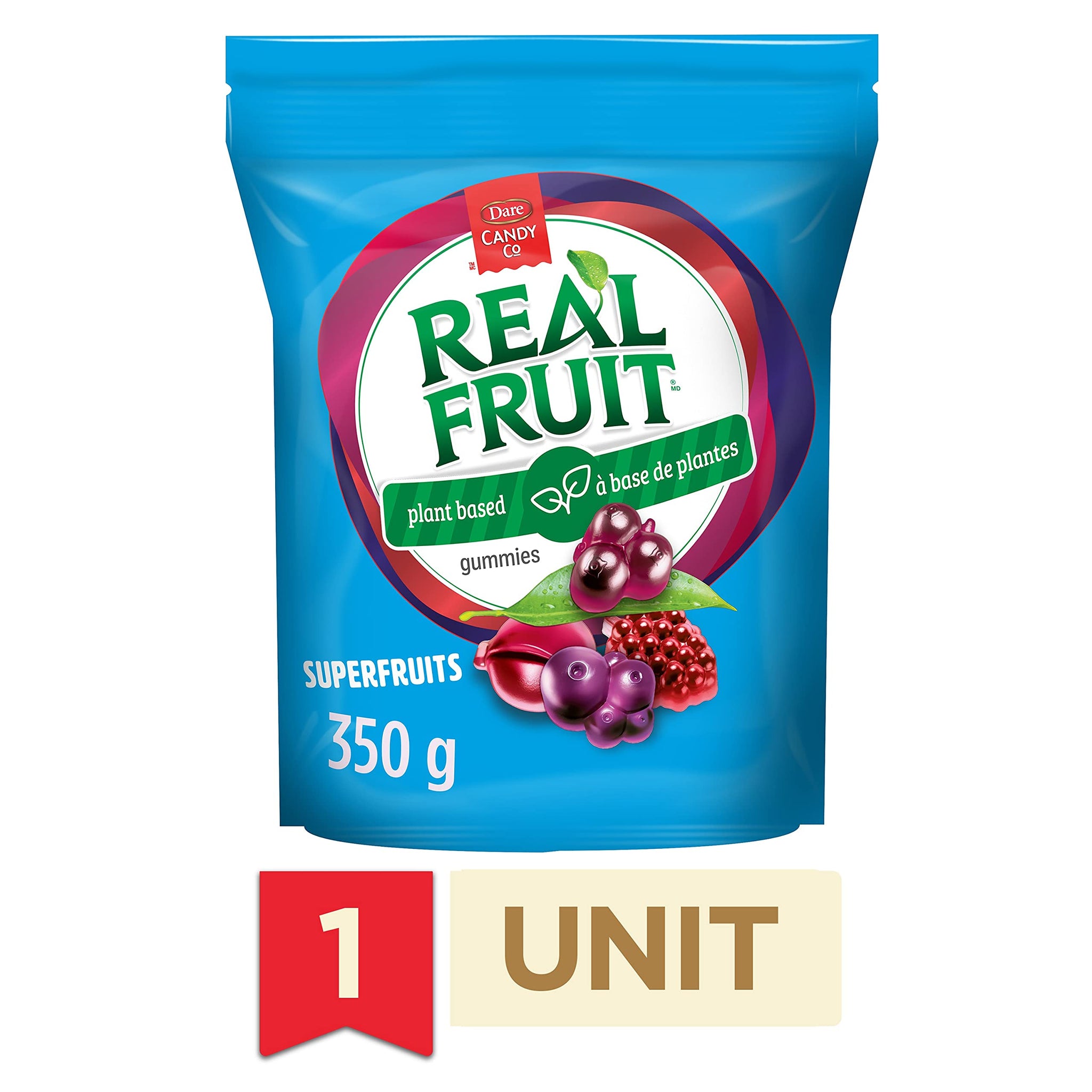 Dare RealFruit Superfruits Gummies, 350g/12.34oz., (Imported from Canada)