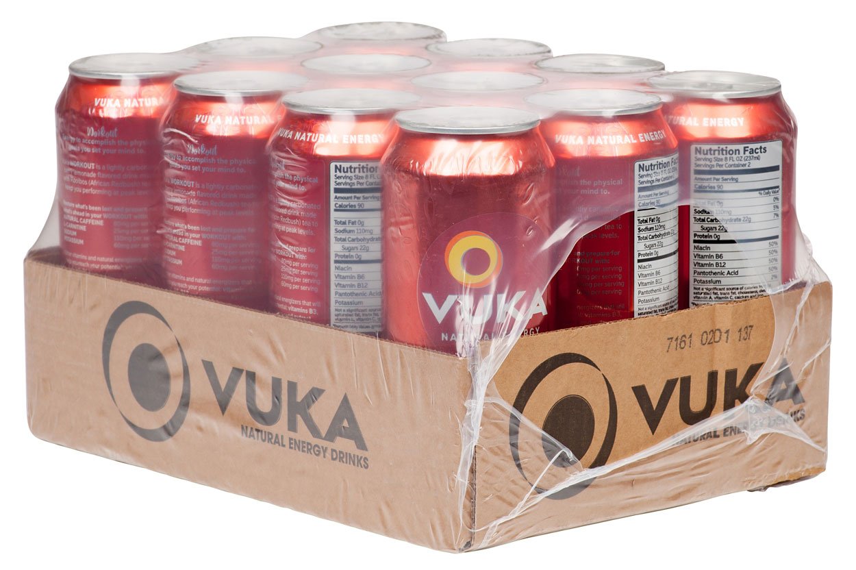 Vuka Berry Lemonade Workout Energy Drink, 16 FZ