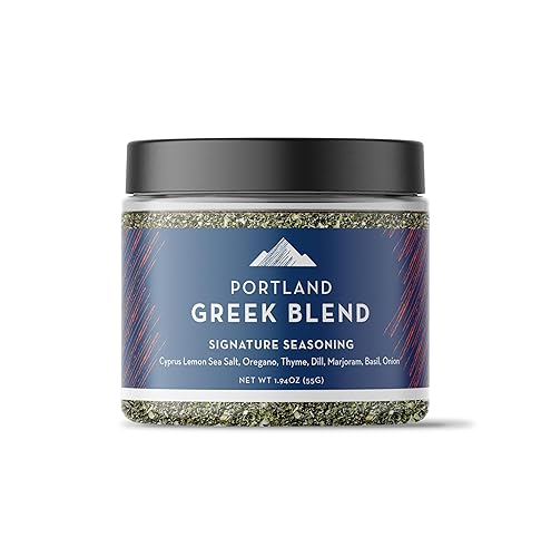 Portland Salt Co. Greek Spice Blend w/Sea Salt - Signature All-Purpose, Mediterranean Seasoning & Rub - Non-GMO, 1.94 Oz (Pack of 1)