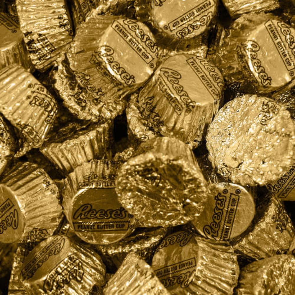 14.4oz Bag Gold Candy Peanut Butter Cup Miniatures (Approximately 48 Pcs)